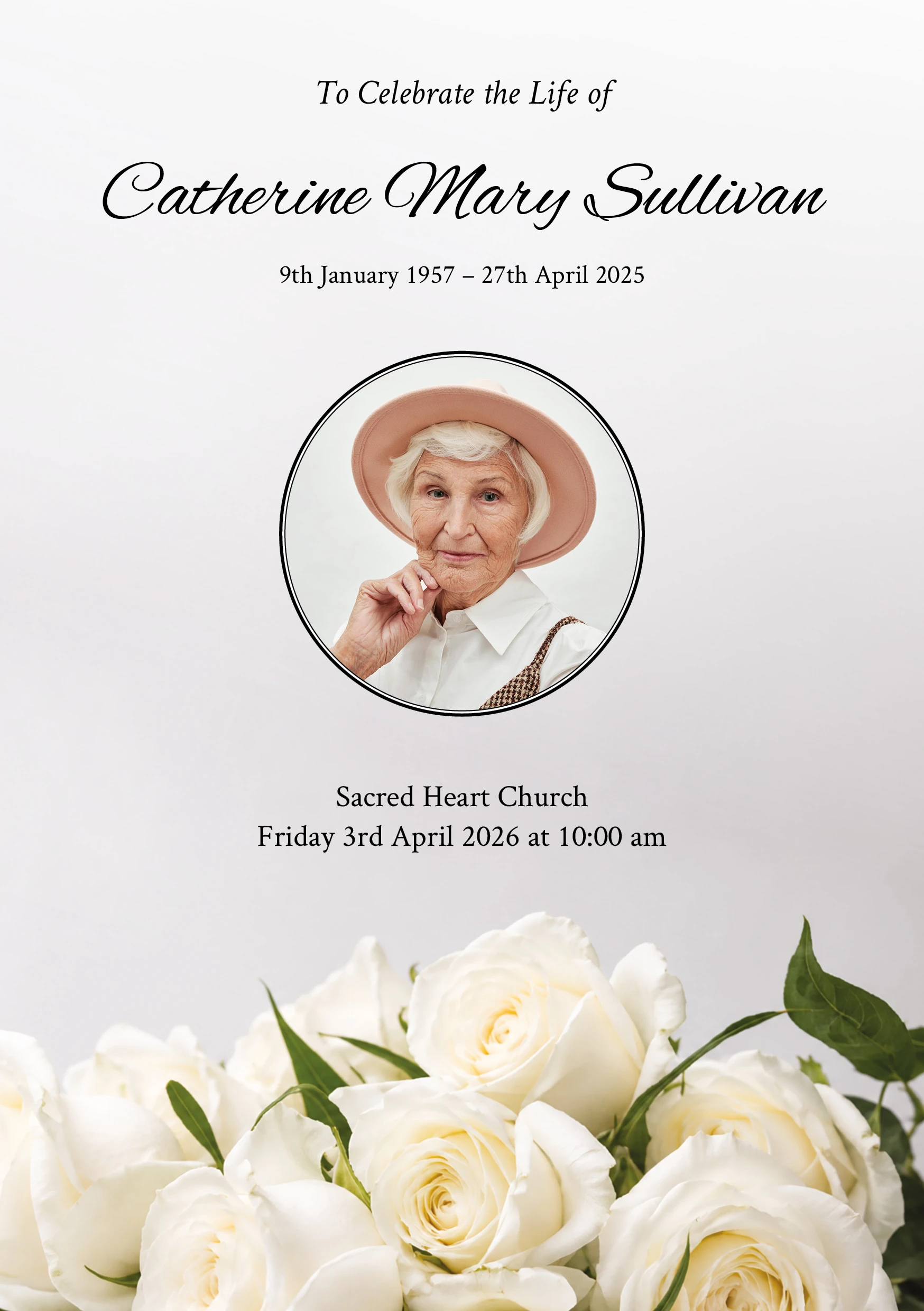 [Photograph — 135 - ivory rose tribute cover]