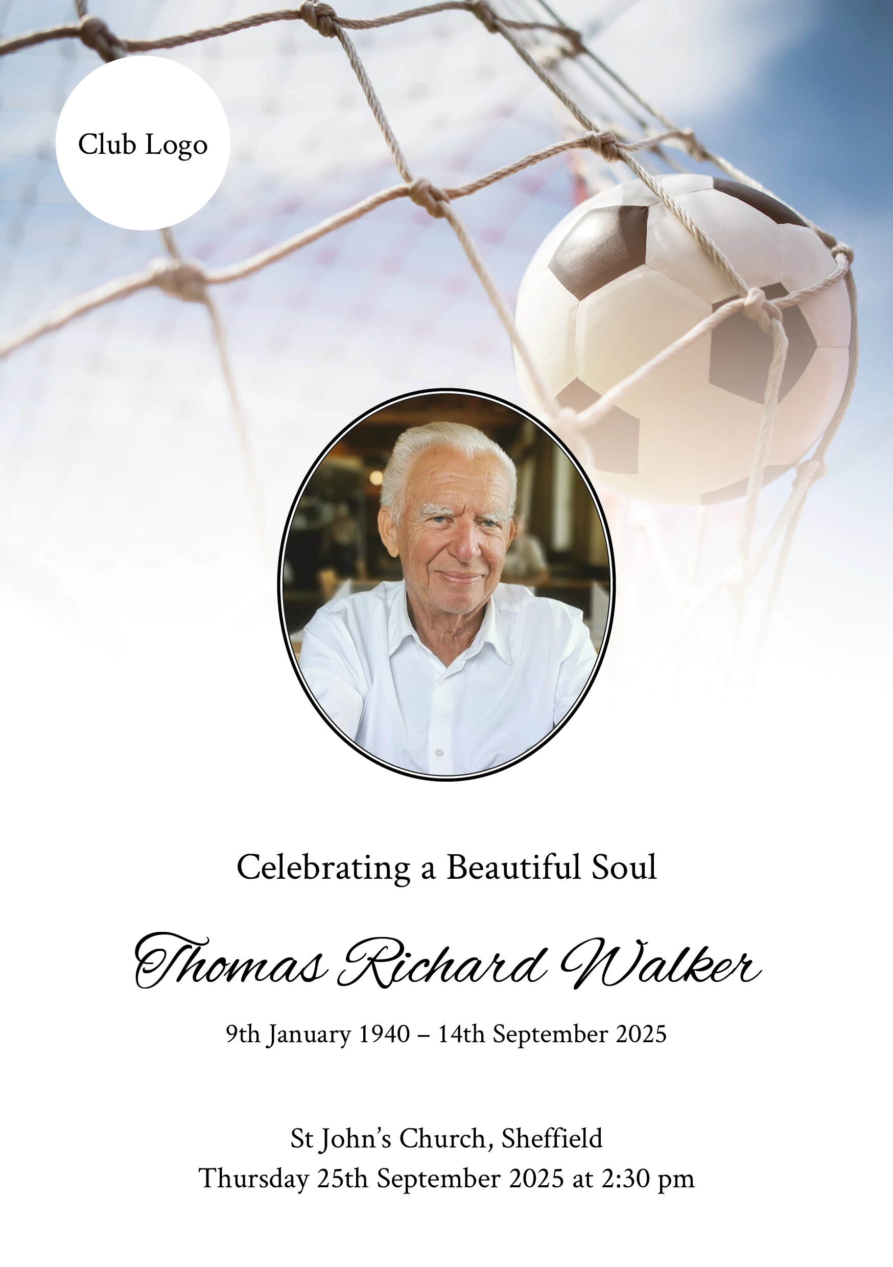 [Photograph — 137 - football tribute cover]