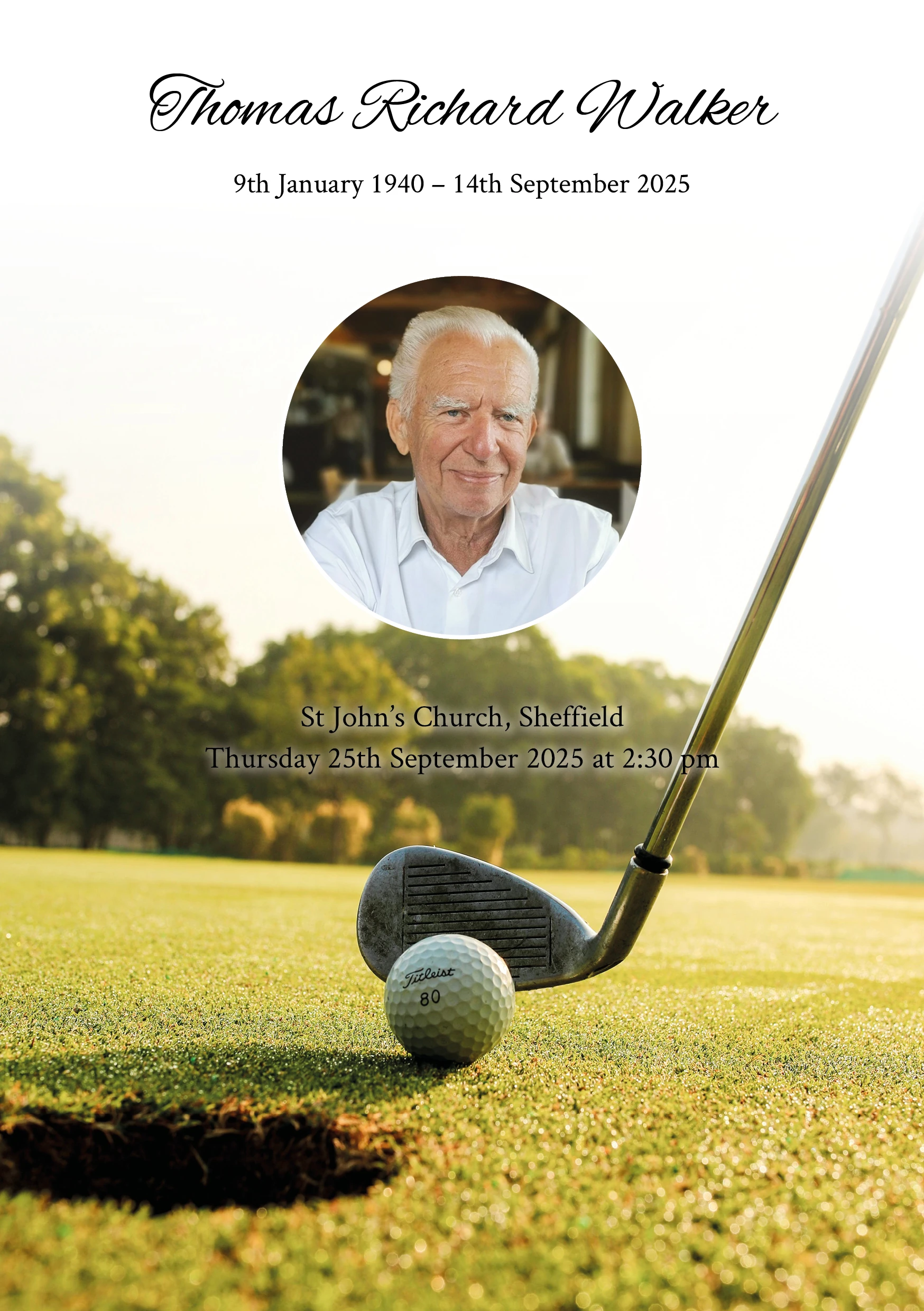 [Photograph — 138 - golf memory cover]