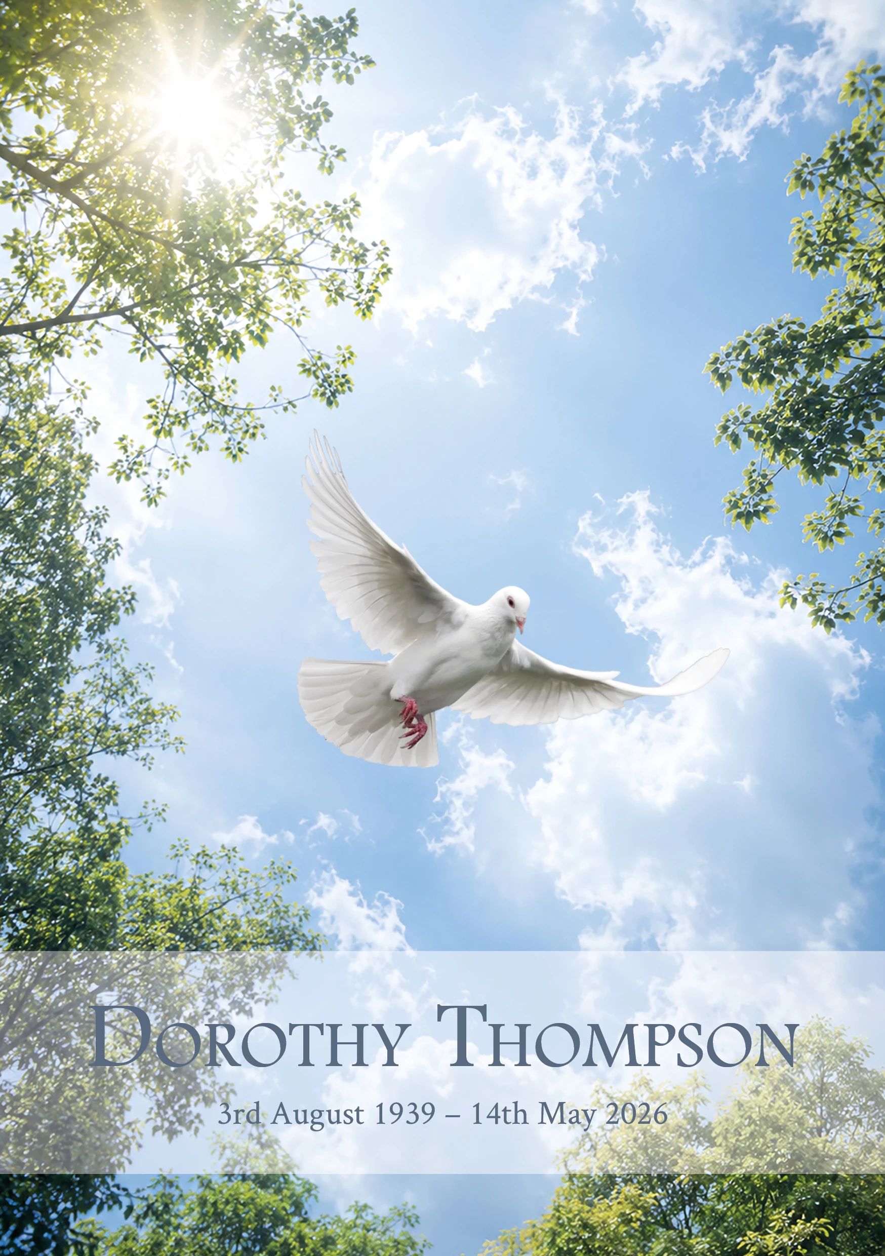 [Photograph — 184 - peaceful dove cover]