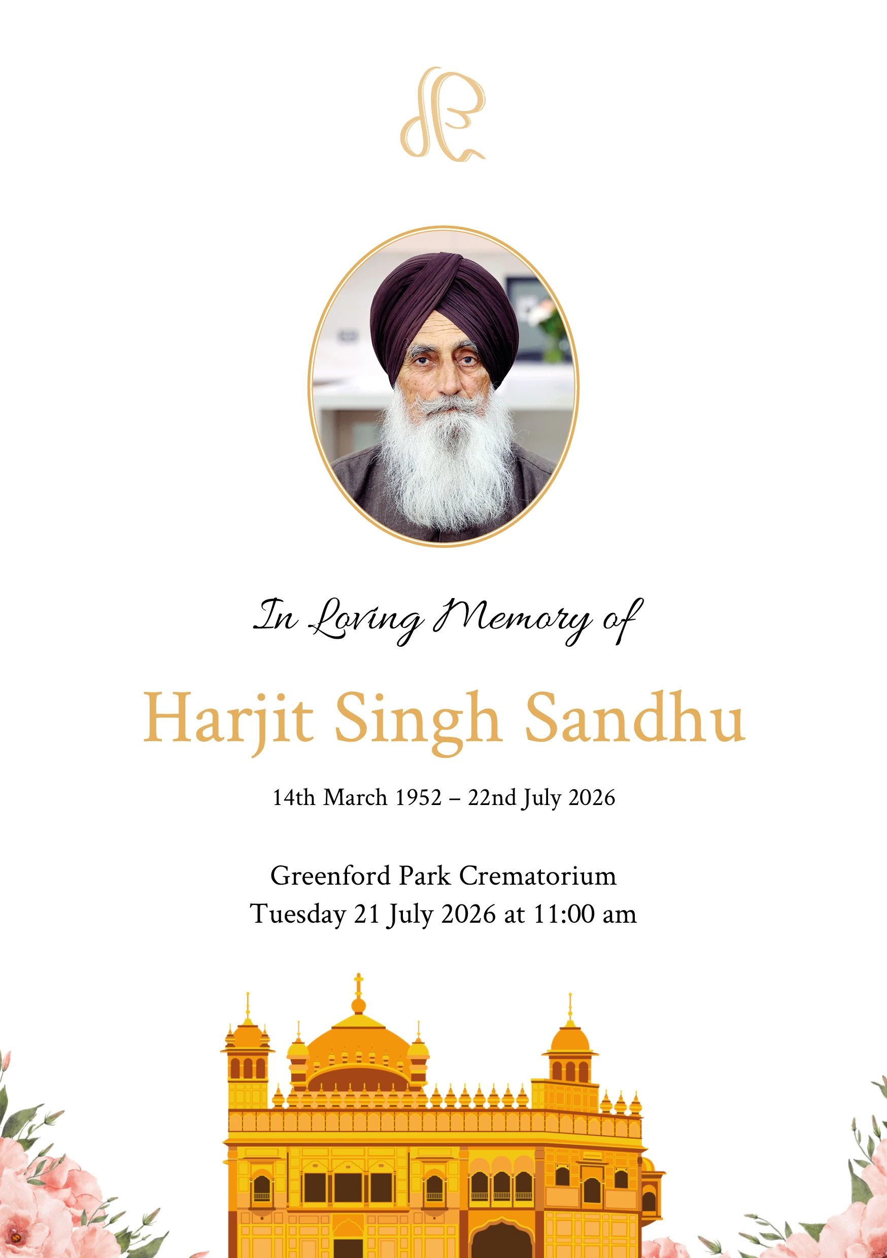 [Photograph — 187 - golden temple tribute cover]